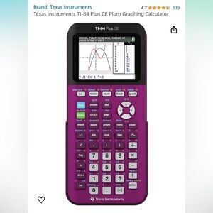 TI-84 Plus CE (plum)